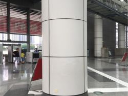 海南儋州包柱鋁單板廠2.5mm弧形鋁單板高鐵站臺包柱鋁單板幕墻