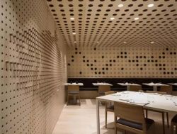 江門金騰達(dá)1.5mm鋁單板廠沖孔鋁單板天花高級餐廳圓形孔鋁單板吊頂