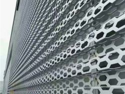 湖南氟碳鋁單板廠家奧迪展廳4S店鋁幕墻沖孔板